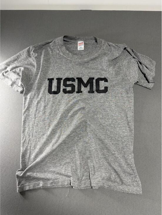 Soffe Other - Vintage Military USMC Marine Corps Made In USA T-Shirt Size Medium Gray Black
